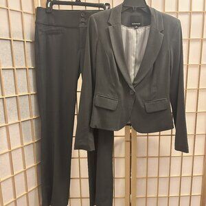 Hollywould Gray Heather Blazer Jacket (Size M) and Pants Trousers (Size 9) Set